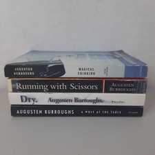 Augusten Burroughs Lot 4 Books Running Scissors Magical Thinking Wolf Table Dry