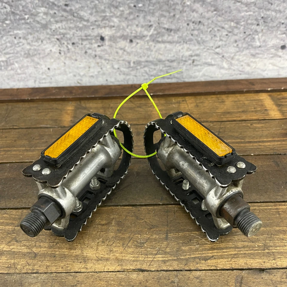 Pedais de BMX Victor Old School VP-450 9/16 em BMX Racing anos 80 liga MTB A3 - Imagem 3 de 4