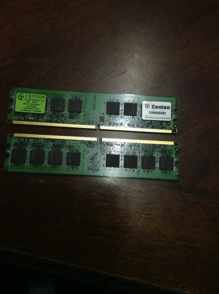 Centon PC2-6400 1 GB DIMM 800 MHz DDR2 SDRAM Memory (1GB800DDR2) - Image 2 of 2