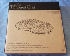 Pampered Chef Chip Maker Microwave 1241 Whole 30 Dehydrator Potato Silicone Tray