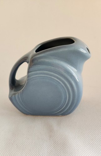 Vintage Fiestaware Blue Periwinkle Mini Disc Pitcher 5oz