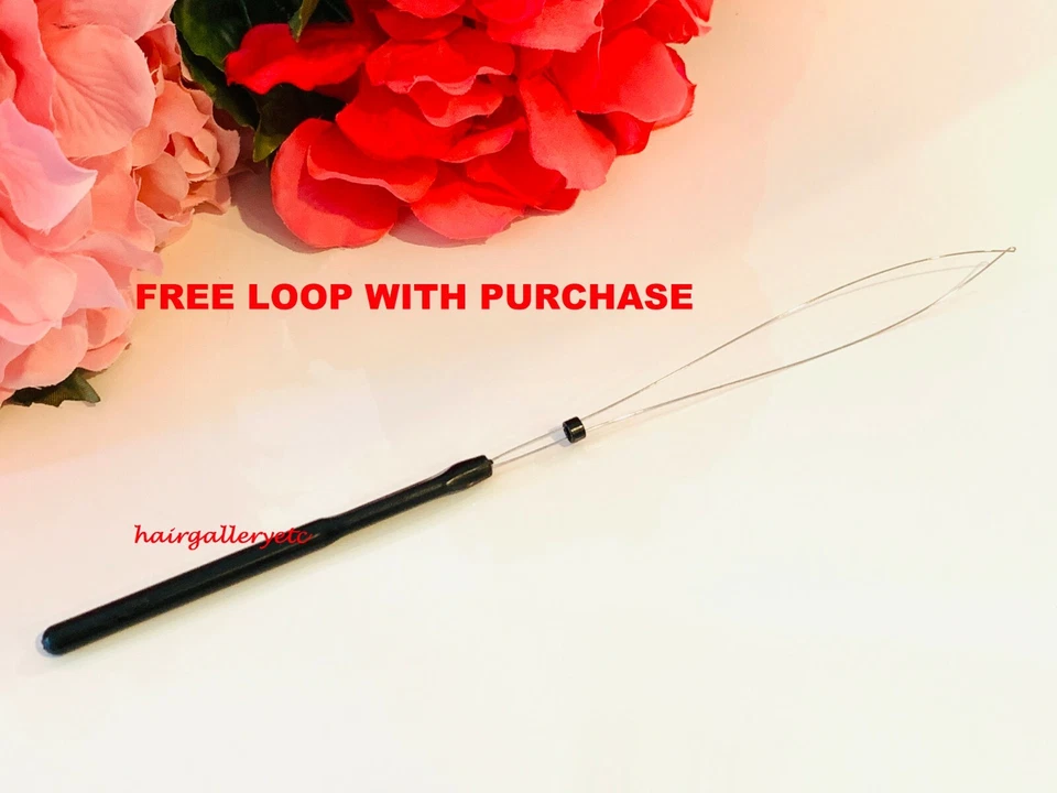 Micro anillos forrados de silicona cuentas de engarce para cabello de pluma I punta extensión bucle EE. UU. Foto 2 de 4