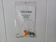 12 each Sand Flea EGG Series Mustad HOOK 🔥Double Drop🔥 Pompano Fishing Rigs