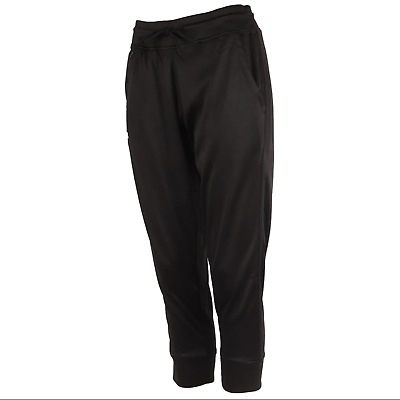 Under Armour Women's Tech Capris 3/4 Pants Large Black Athletic New MSRP$40