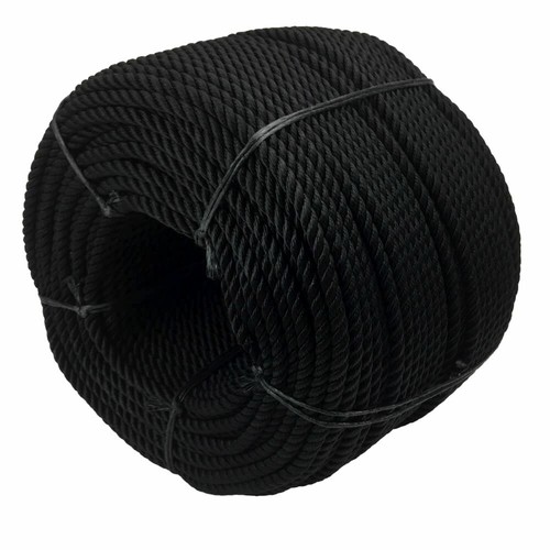 Cuerda de nailon negra de 3 hilos de 12 mm, yate de amarre para barco de anclaje - Selecciona tu longitud - Imagen 4 de 6