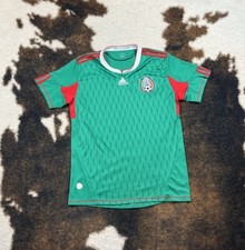 Vintage Mexic World Cup Away Size M/L adidas Soccer Jersey No Name Blank