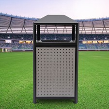 Commercial Outdoor Trash Can Large 38Gallon Site Lot Garbage Waste Container