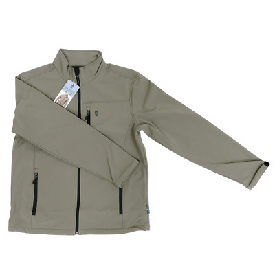 Free Country Men's Super Softshell FreeCycle Fleece Jacket in Putty Size Medium