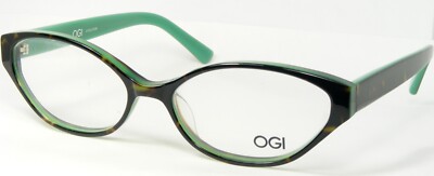 OGI EVOLUTION 9076 1492 TORTOISE /JUNGLE GREEN EYEGLASSES 53-15-140mm Japan