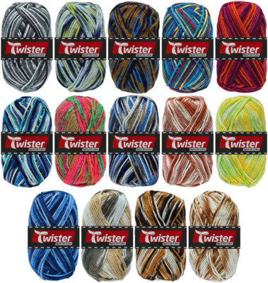 50 Gramm Twister Sport 50 Color aus 100 % Polyacryl Farbauswahl