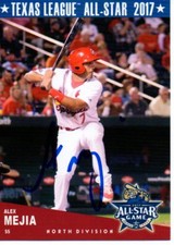 Alex Mejia 2017 Springfield Cardinals Texas League All Star Game Signed Card