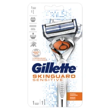 Gillette Skinguard Razor 1 razor handle & 1 cartridge Shave SENSITIVE SKIN NEW