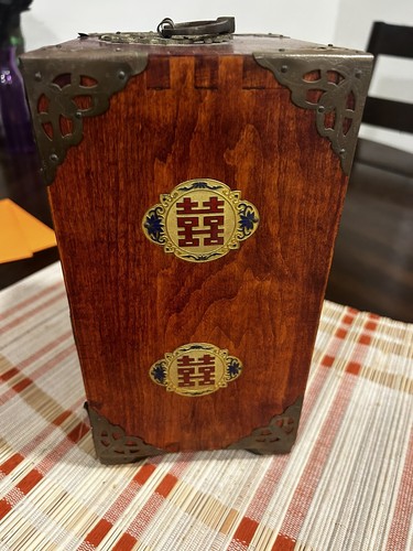 RARO JOYERO CHINO CLOISONNE REPOUSSE ESMALTE AZUL DRAGÓN BLANCO MADERA JADE - Imagen 18 de 19