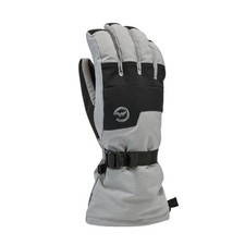 Gordini AquaBloc Down Gauntlet Men's Winter Gloves, Clay Grey Black, Medium