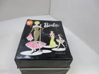 Vintage Barbie 1962 Black Night Club Singer Case W/Clothes & Accessories 2 Dolls