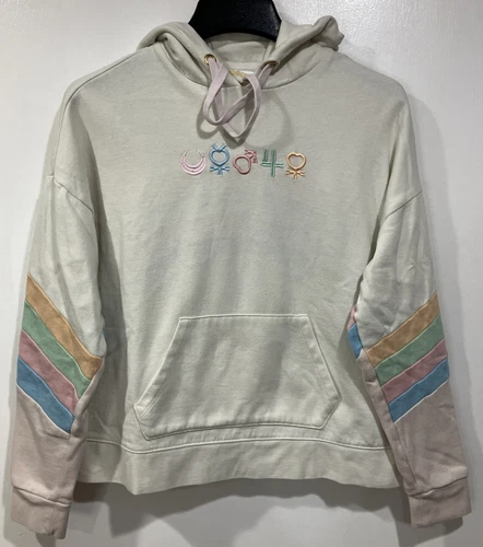OFF WHITE Felpa Sailor Moon panna felpa con cappuccio guardiani icone donna PICCOLA scatola pranzo