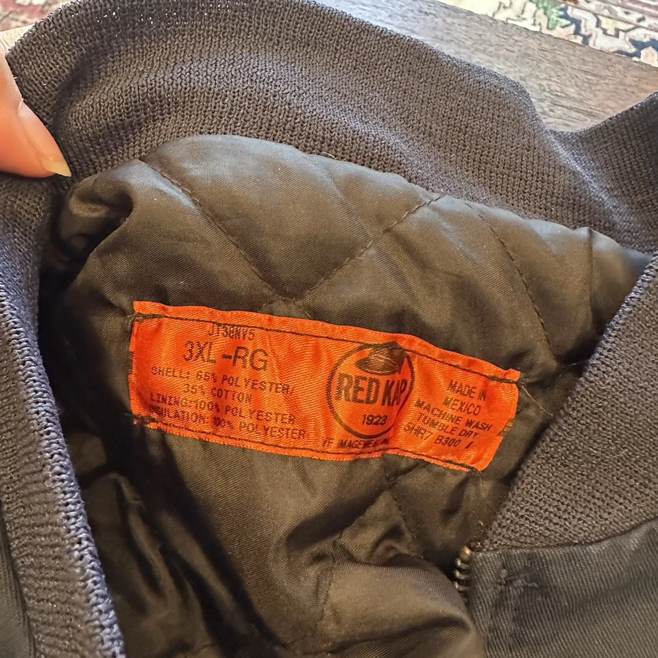 Authorized Delivery Jacket Solid Team Vintage Red Kap Work Uniform Coat 3xl - Image 4 of 4