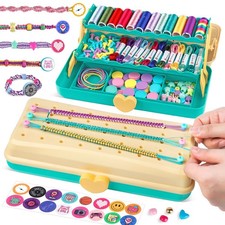 Friendship Bracelet Making Kit with 3-Layer Storage Box for Ages 6-12, Gift Idea