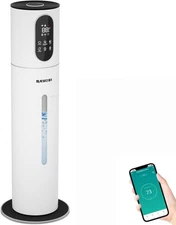 Smart Humidifier 2.1Gal, Wi-Fi App, Quiet, 1800 Sq Ft, 8L Tank, White