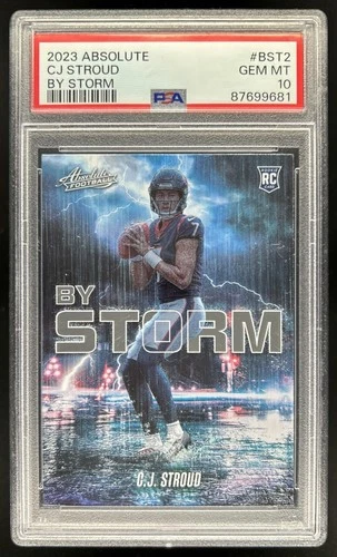 2023 Absolute C.J. Stroud By Storm RC Rookie #BST-2 Texans PSA 10