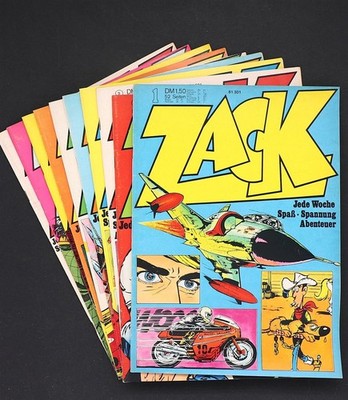 ZACK Jahrgang 1973 ab Z1 Comic Magazin Heft Koralle Verlag Auswahl mit Beilagen