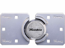 Master Lock M736 Steel Puck Lock Hidden/Shrouded Shackle Keyed Different Silver