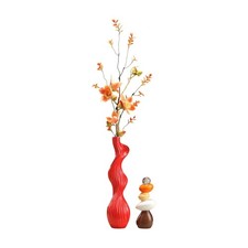 Ceramic Vase with Artificial Flower Arrangement Modern for Alcove