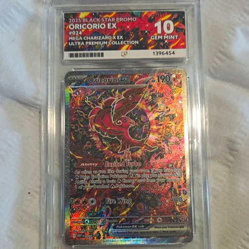 Ace Grading Pokémon TCG Oricorio ex 024 Black Star Promo 2025 Holo Grade 10