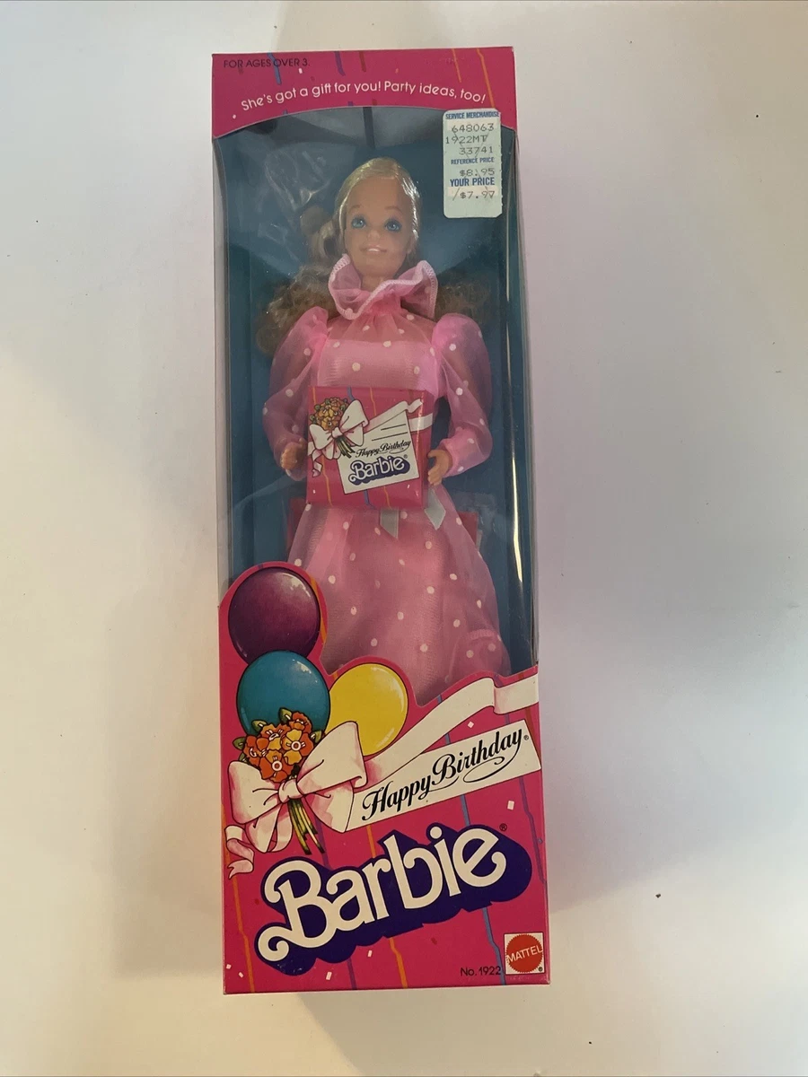 Mattel Happy Birthday Barbie Original (Unopened) Barbie Dolls