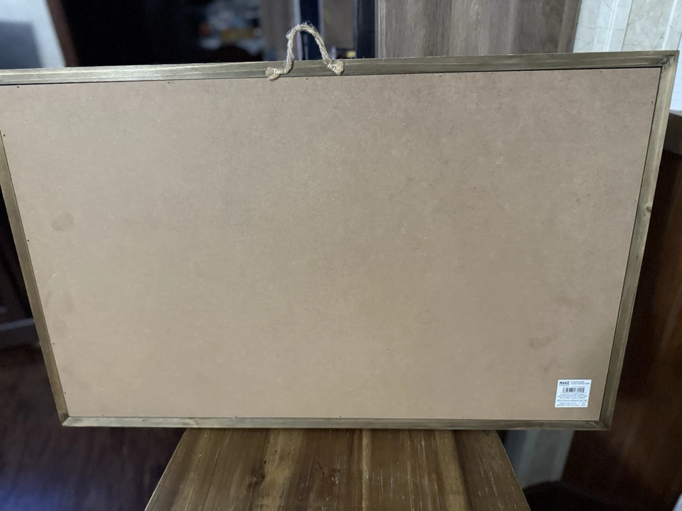 Original Oil Painting Wooden 17x27 Art/Landscape “Lakeside Dawn” Bob Ross Style - Image 4 of 4