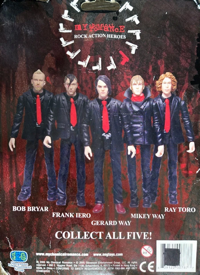 Figura de acción My Chemical Romance Bob Bryar sellada Foto 2 de 2