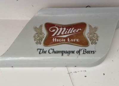 Vintage Miller High Life Bier Leuchtreklame Selten Hervorragend Funktionierend