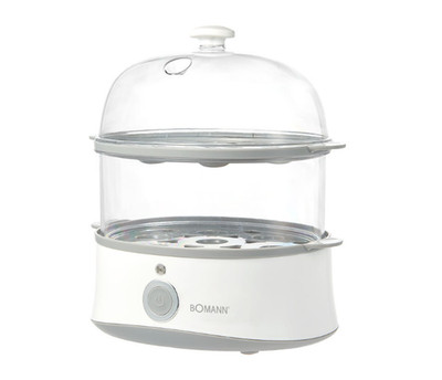 BOMANN EB7210WG 2-Tier Egg Steamer Egg Boiler with Overheat Protection / Express