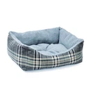 Aumüller Plush Sofa Scotland Gray, 110 cm Washable Dog Bed Sofa
