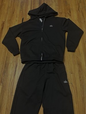 alo Bae Hoodie ブラック セットアップ alo Black Tracksuit Set Hoodie & Pants | eBay