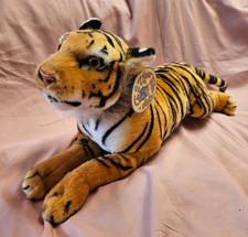 Tiger Tale Toys Tiger Plush Stuffed Animal Large Cat Lying Down 18" Realistic