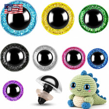 160Pcs Large Safety Eyes for Amigurumi Glitter Eye for Stuffed Animals for DIY D