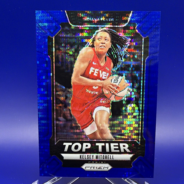 Panini 2024 Prizm WNBA Kelsey Mitchell Fever Top Tier 2 Blue Pulsar #/199