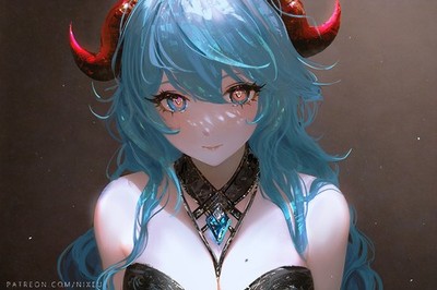 Anime Nixeu Genshin Impact Hair Horns 11x17 Poster