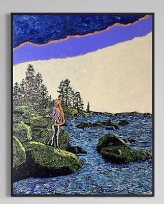 Daniel Pultorak  Am Rand der Wildnis  2026 Kunst signiert gerahmt Öl Malerei Art