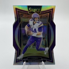 2024 Panini Select - Concourse Sam Darnold #92 Silver Prizm Die-Cut