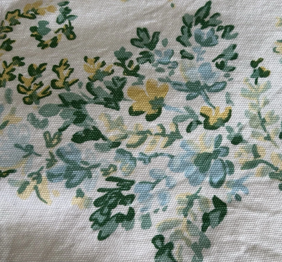 Ralph Lauren Acuarela Floral Cortina de Ducha Azul Verde 100% Algodón 70X72  Foto 4 de 4