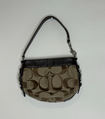 Coach Signature Mini Zoe Handbag Y2K Canvas Brown F41… - Gem