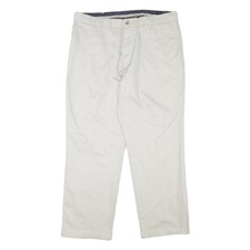 Dockers Herren Baumwollmischung Wei&szlig; Regular Straight Hose W36 L28 Freizeit Smart