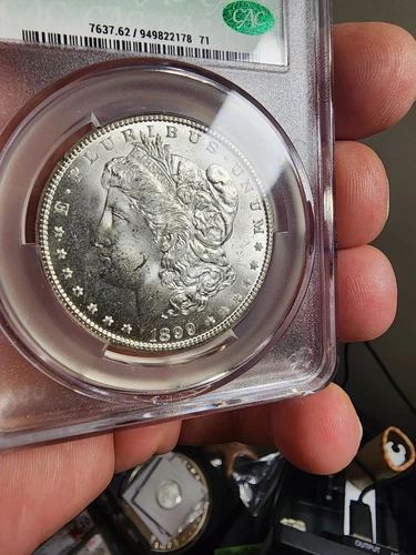1899-O Morgan Silver Dollar CAC MS62 CACG $1