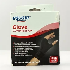 Equate Glove Compression One Size 1 Compression Glove