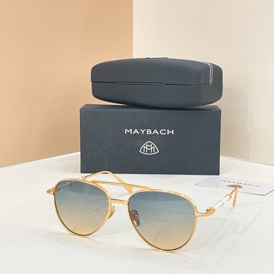 Maybach KPMX-Y-Z138 Sunglasses 57-16-145 Unisex Gold Frame Blue-Yellow Gradient