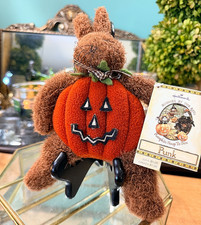 Hallmark Bunnies By The Bay Pumpkin Hoop Te Dee "PUNK" Tags Halloween plush