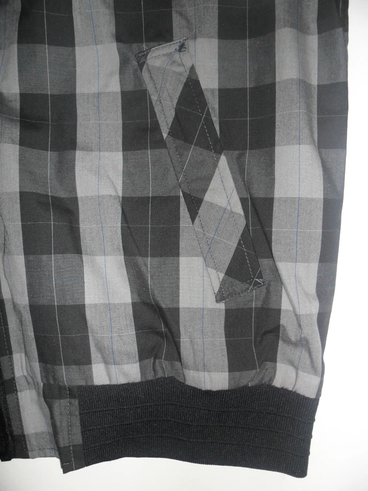 Chaqueta Matix All City ANORAK para hombre - Gris a cuadros - Talla pequeña - NUEVA CON ETIQUETAS ÚLTIMA IZQUIERDA Foto 4 de 4