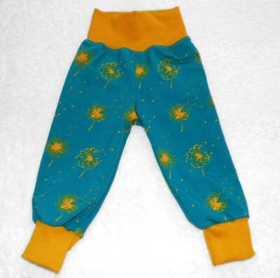 Unique   bloomers   pants   dandelion   petrol mustard yellow   handmade